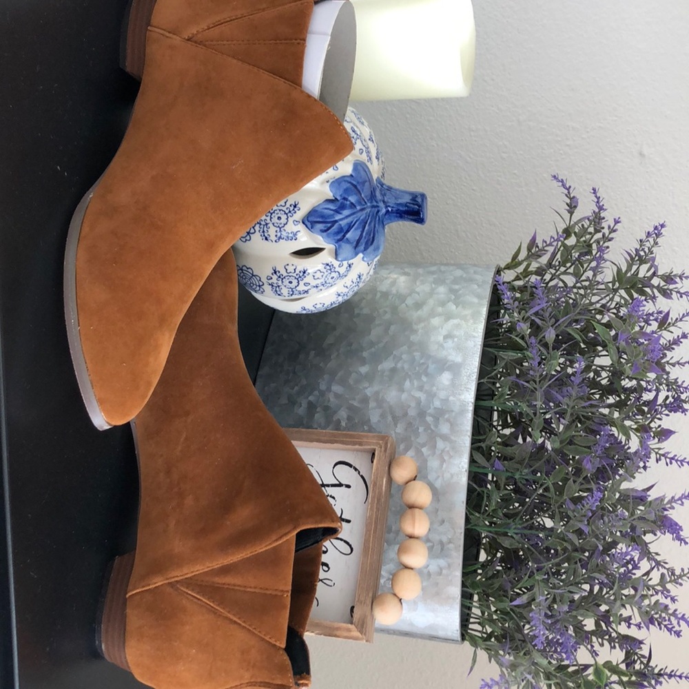 Tan booties